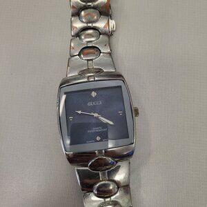 Gucci Silver Watch with Roman Numerals